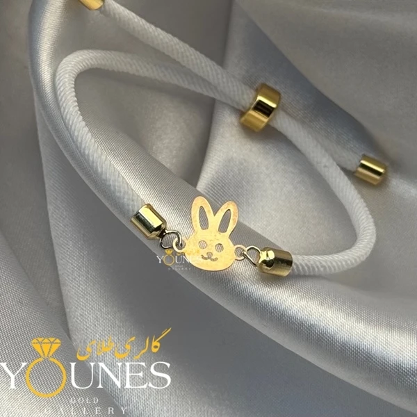 دستبند خرگوش بانی طلا لیزری